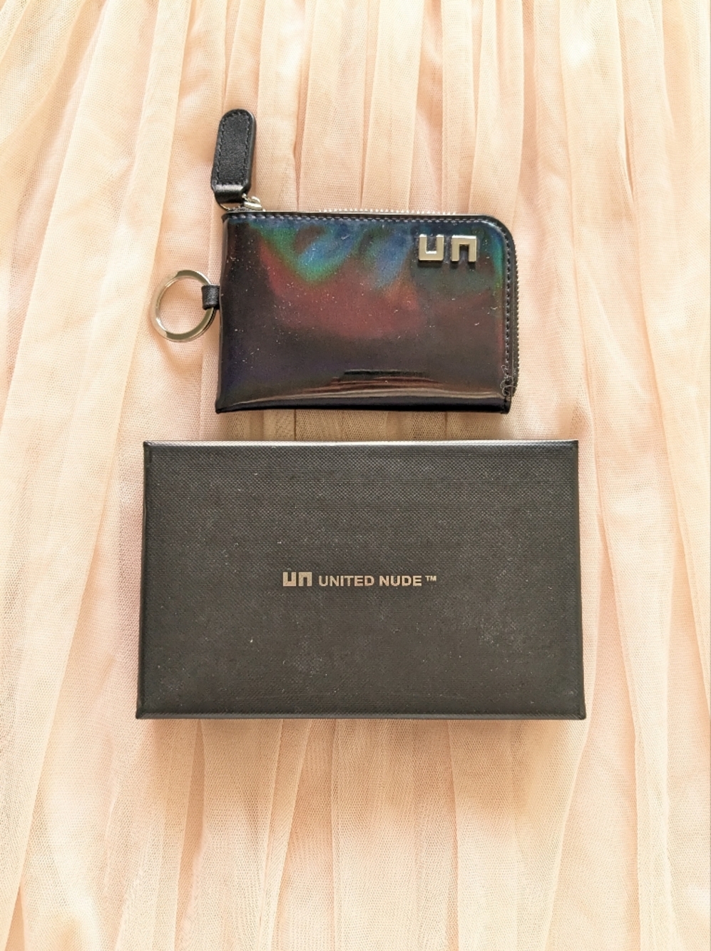 United Nude Black Iridescent Coin Wallet